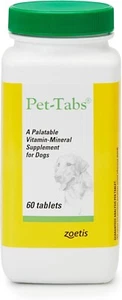 Pet-Tabs Multivitamin Mineral Supplement Puppies Dogs All Sizes Life Stages, Che - Picture 1 of 7