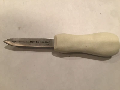 Morty The Knife Man Cuchillo Ostra Punta Doblada 3” #519 Alto Carbono Inoxidable Foto 1 de 2