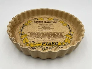 Vintage Ulster Ceramics "Famous Name" Cadbury Recipe Dish Banana Flake Flan 9.5" - Picture 1 of 5