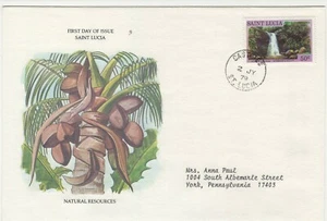 ST LUCIA 1979 FIRST DAY COVER NATURAL RESOURCES - Picture 1 of 1