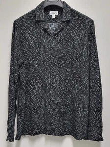 Camisa para mujer Abound abotonada talla grande manga larga psicodélica abstracta raya - Imagen 1 de 15