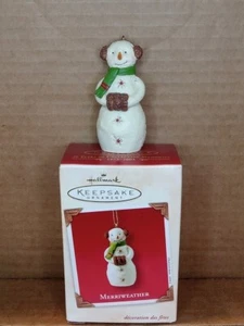 Hallmark Merriweather snowman 2003 ornament Christmas - Picture 1 of 1