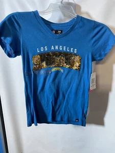 New NWT Girls size 7/8 LOS ANGELES CHARGERS T-SHIRT  football - Picture 1 of 4