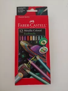 Faber-Castell Metallic Colored Ecopencils - 12 Break Resistant Coloring Pencils - Picture 1 of 2
