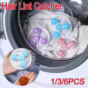 Floating Hair Filtering Mesh Removal Washing Machine Filter Bag Hair Remover - Picture 1 of 19