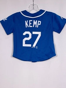 Matt Kemp #27 Los Angeles Dodgers MLB Majestic Blue Baby Toddler Jersey Kids 2T - Picture 1 of 7