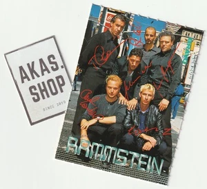 Rammstein 1997 BRAVO German Autograph Signature ID Card Starcard RARE Music Band - Bild 1 von 2