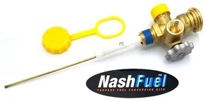 100lb Propane Vapor Tank Service Multi-valve Coupler Bbq Pol 100 Lb Grill 10.2" - Picture 1 of 2