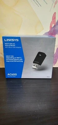 LinkSys AC600 (WUSB6100M) MU-MIMO Next-Gen AC Max-Stream Wifi Micro USB Adapter - Image 1 of 4