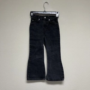 Faded Glory Flare Kid's Unisex Dark Wash Denim Jeans, Size 6 Regular - Picture 1 of 20