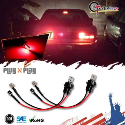 Kit de 2 bombillas LED rojas extensión adicional luz trasera mod para Porsche 944 924 Foto 1 de 4