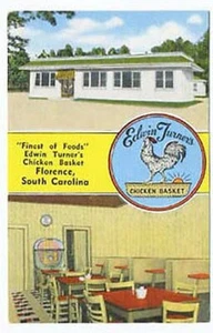 Florence Sc Edwin Tornero Pollo Cesta Restaurante Caja de Juke Tarjeta Postal - Picture 1 of 1