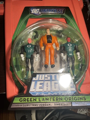 DC Universe JLU Green Lantern Origins Hal Jordan, Sinestro, and Abin Sur New MOC Cover