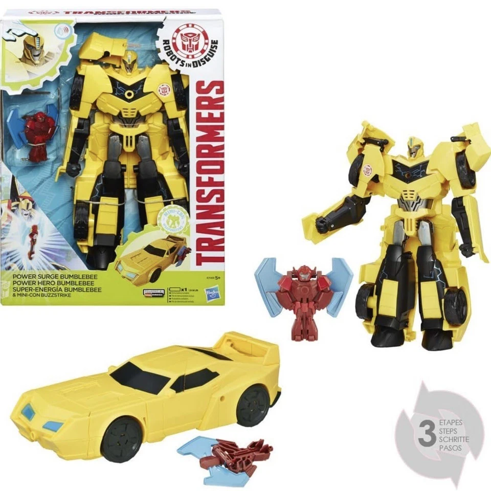 Transformers Robots in Disguise - Robot électronique Power Surge Hero Bumblebee - Photo 1/2