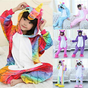 Kid Boy Girl Cute Unicorn One Piece Jumpsuit Pyjamas Cosplay Playsuit Sleepwear▫
