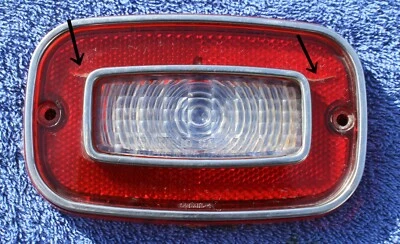 1971 1972 1973 Chevrolet Vega Reverse Back Up Tail Light Lens OEM GM 5963115-4 - Image 1 of 4