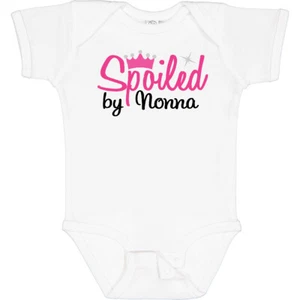 Inktastic Spoiled By Nonna Baby Bodysuit Grandchild Granddaughter One-piece Hws - Picture 1 of 11