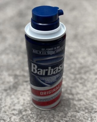 Barbasol Original Thick & Rich Shaving Cream Can (5Oz 142g) Paraben/Dye Free