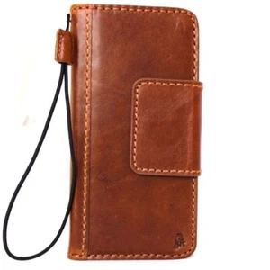 Genuine Full Leather Case fit Google Pixel Book Wallet Cover Strap Slim Magnetic - Picture 1 of 7