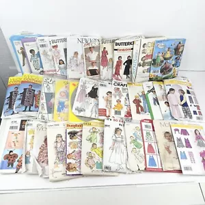 Vintage Sewing Patterns Lot Of 33 Kids And Women’s Assorted Sizes Assorted Brand - Picture 1 of 7