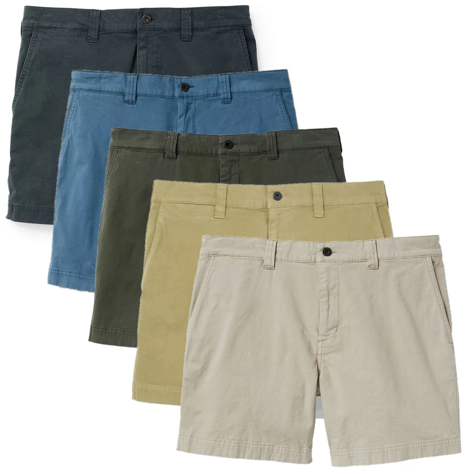 Pantalones Cortos Filson Granite Mountain 6" Algodón 6 Pulgadas Entrepierna Chino 20190979 Botón CC Foto 1 de 1