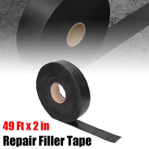 49Ft x 2in Repair Filler Tape Asphalt Tarmac Overband Packing Joint Crack Sealer - Picture 1 of 12