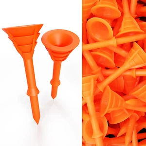 BIG CUP PLUS 3 1/4" GOLD TEES PACK OF 50 MAXIMUM DURABILITY TEES FINGER TEN - Picture 1 of 13