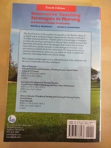 Innovative Teaching Strategies Nursing Health Profession 4ED Bradshaw Lowenstein - Picture 1 of 4