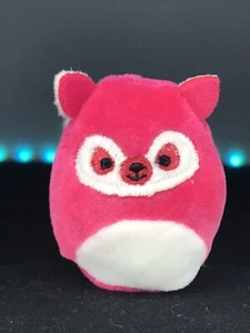 Juguete de peluche Squishville 2" Bright Squad rosa caliente zorro Alizeh - Imagen 1 de 2