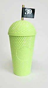 Vaso domo frappuccino con tachuelas PVD amarillo neón Starbucks 2025 nuevo - Imagen 1 de 6