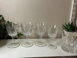 Vintage Glasses Clear Cut Glass Good Quality 220ml. Beautiful! - Picture 1 of 10