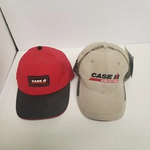 Case IH Hat Lot of 2, Used Red Snapback, New Case Agriculture Camo & Khaki - Picture 1 of 6