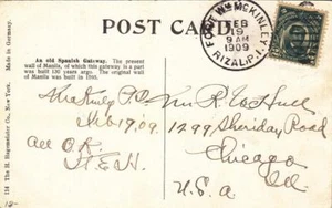 1902, Fort McKinley, Rizal, Filipinas a Chicago, IL (KK183) - Imagen 1 de 1