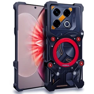 Custodia paraurti supporto metallo alluminio senza bordo per Infinix GT 20 Pro / GT 10 Pro - Foto 1 di 18