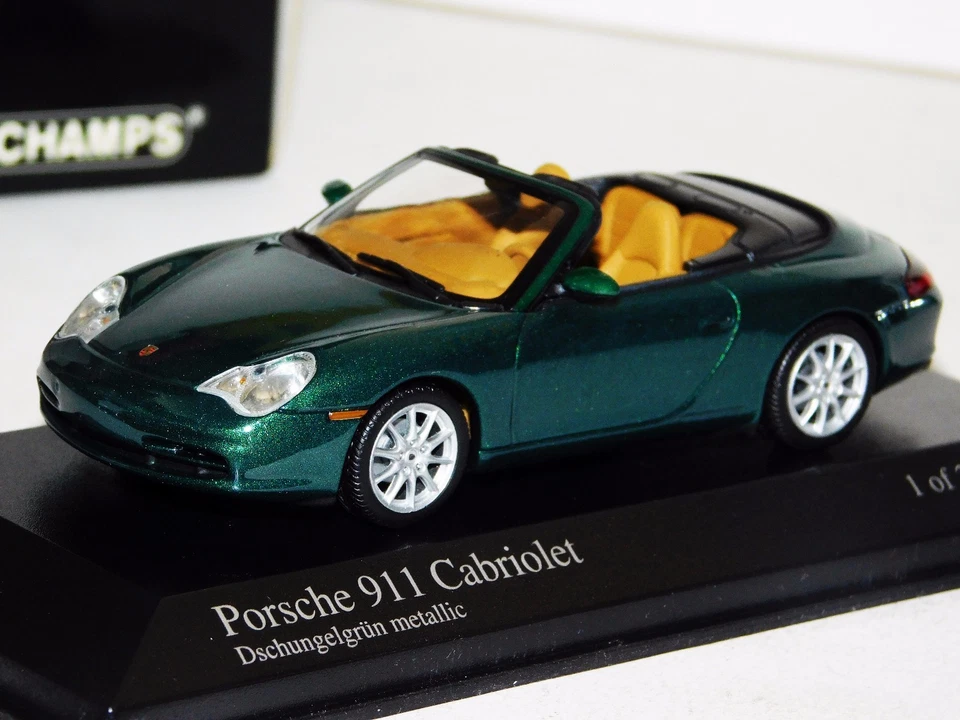 PORSCHE 911 CABRIOLET VERDE METÁLICO 2001 MINICHAMPS 400061032 1/43 - Imagen 1 de 1