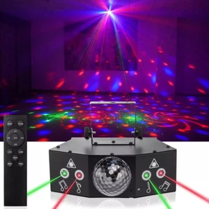 LAUCNPTY DJ Disco Ball Party Lights with DMX512 and Sound Activated, LED Stag... - Picture 1 of 6