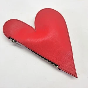 Lula by Angelica Cota Heart Clutch Coin Purse Red - Picture 1 of 10