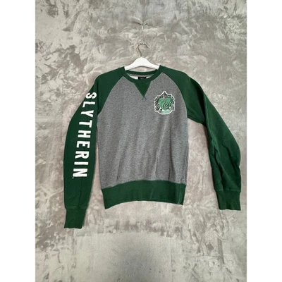 Universal Studios Harry Potter Slytherin Sudadera Pullover Verde Gris Juvenil XS Foto 1 de 4