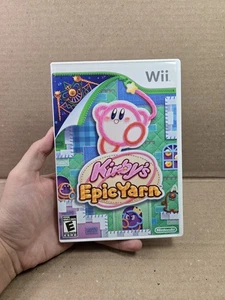Kirby's Epic Yarn (Nintendo Wii, 2010) Completo con Manual Usado Estado Probado - Imagen 1 de 10