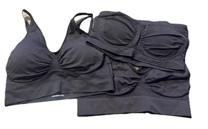 Rhonda Shear Confezione 3 Reggiseni Assortiti Nero Medio Senza Cuciture Sotto Filo, Originale Ahh - Foto 1 di 7