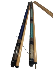 2 Pool Cues - Minnesota Fats Triple breakdown 57" 17oz & 18oz Nice set - Picture 1 of 9