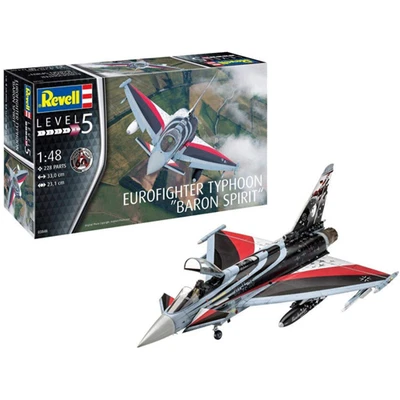EUROFIGHTER TYPHOON BARON SPIRIT KIT 1:48 Revell Kit Aerei Modellino Nuovo - Immagine 1 di 2