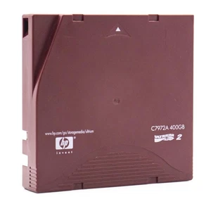 HP C7972A LTO-2 ULTRIUM DATA CARTRIDGE DA 400GB CARTUCCIA DATI TAPE DRIVE - Photo 1/3