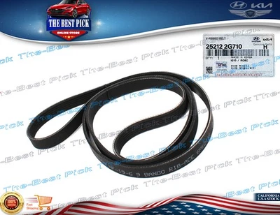 ⭐ПОДЛИННЫЙ⭐ OEM змеевик ремень для 2011-2014 Hyundai Sonata Tucson 252122G710 - Изображение 1 из 4