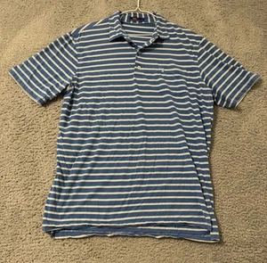 Johnnie-O Polo Shirt Men’s L Performance Golf Striped Stretch Active - Picture 1 of 8
