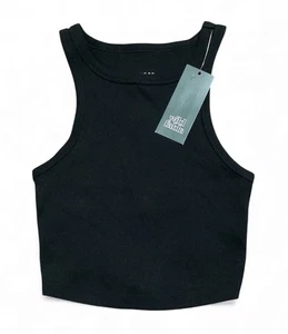 Camiseta sin mangas corta Wild Fable Rib Racerback negra para mujer XXS NUEVA - Imagen 1 de 2