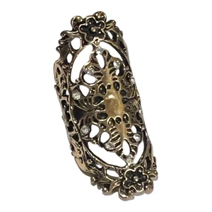 Bold & Elegant 2” Long Statement Ring – Size 6 – Unique Artisan Design - Picture 1 of 11