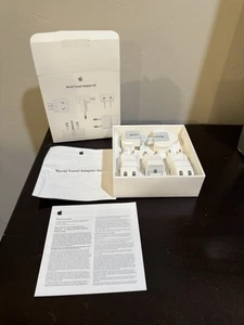 Kit adaptador de viaje mundial Apple MD837AM/A - blanco nuevo caja abierta - Imagen 1 de 6