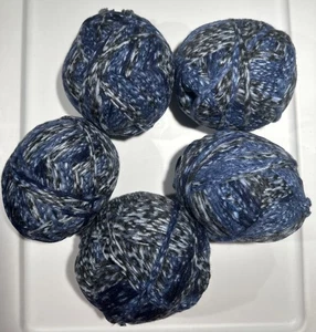 Menge 5 Garne KUSCHELVLIES MARINEBLAU Mühlenenden ca. 5 Unzen Knäuel = 24 Unzen + - Bild 1 von 2