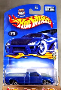 2003 Hot Wheels ERROR #14 First Editions 2/42 STEEL FLAME Blue NO-Side-Tampos - Bild 1 von 5
